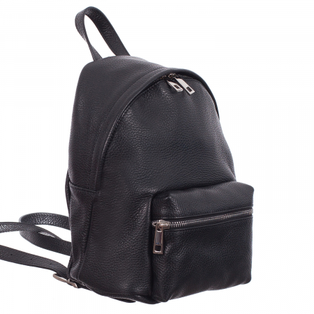 Rucsac negru din piele naturală 8032 [0]