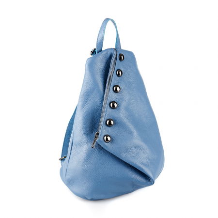Rucsac Aniela, din piele naturală albastru, 8108 [0]