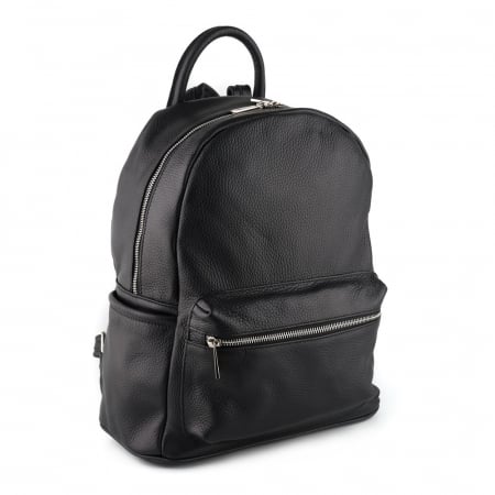 Rucsacuri Piele Naturală - Rucsac Ayda, din piele naturală negru, 8121