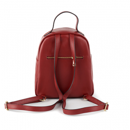 Rucsac Beatrice, bordo din piele cu striații 8033 [3]