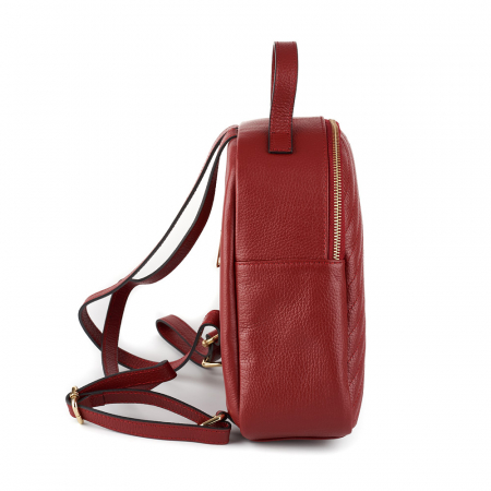 Rucsac Beatrice, bordo din piele cu striații 8033 [2]