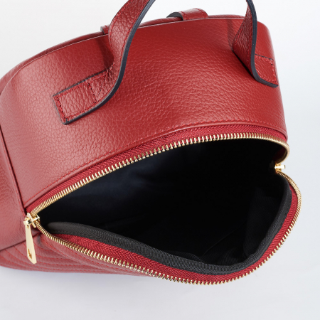 Rucsac Beatrice, bordo din piele cu striații 8033 [4]