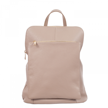 Rucsac nude din piele cu bicompartimentat 8015 [1]