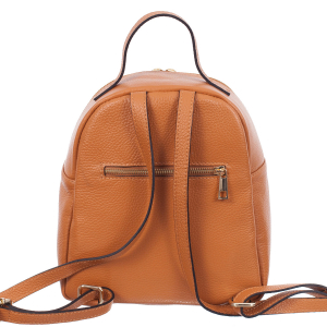 Rucsac coniac din piele cu striații 8033 [2]