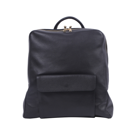 Rucsac Maxi, negru din piele naturală, 8066 [1]