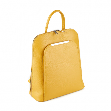Rucsac Cassie, din piele naturală galben, 8089 [0]