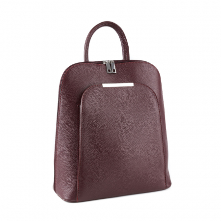 Rucsac Cassie, din piele naturală bordo, 8089 [0]