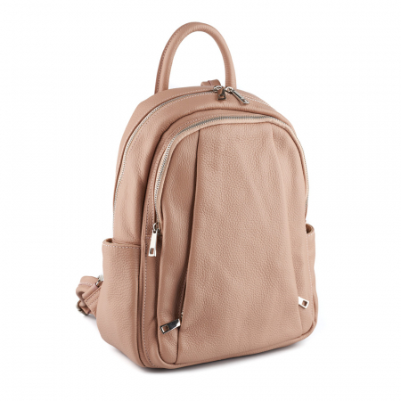 Rucsacuri Piele Naturală - Rucsac Chelsea, din piele naturală roz, 8087