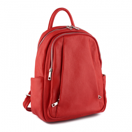 Rucsacuri Piele Naturală - Rucsac Chelsea, din piele naturală rosu, 8087