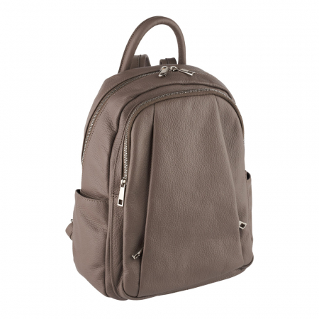 Rucsacuri Piele Naturală - Rucsac Chelsea, din piele naturală grej, 8087