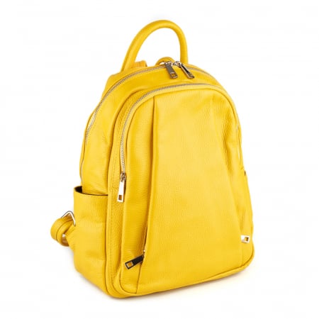 Rucsacuri Piele Naturală - Rucsac Chelsea, din piele naturală galben, 8087