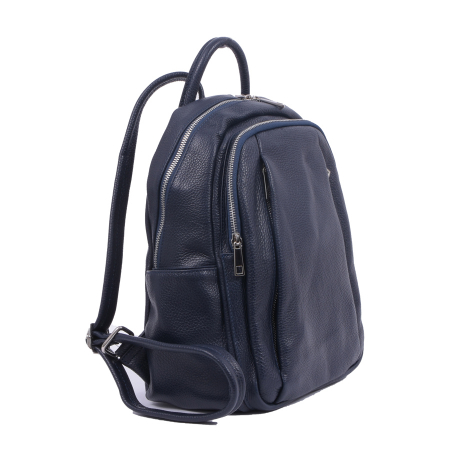 Rucsacuri Piele Naturală - Rucsac Chelsea, din piele naturală bleumarin, 8087