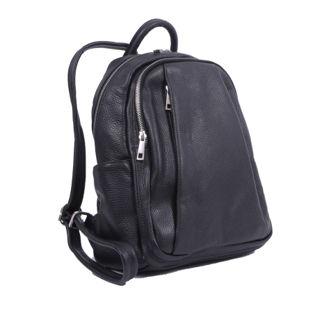 Rucsacuri Piele Naturală - Rucsac Chelsea, din piele naturală negru, 8087
