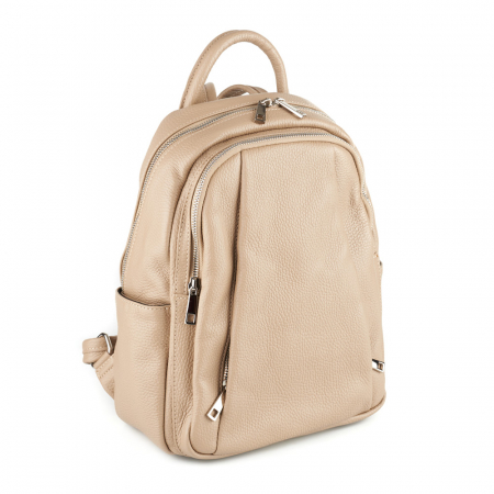Rucsacuri Piele Naturală - Rucsac Chelsea, din piele naturală bej, 8087
