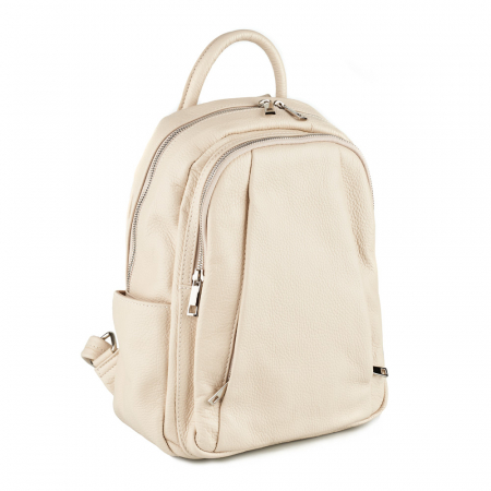 Rucsacuri Piele Naturală - Rucsac Chelsea, din piele naturală crem, 8087