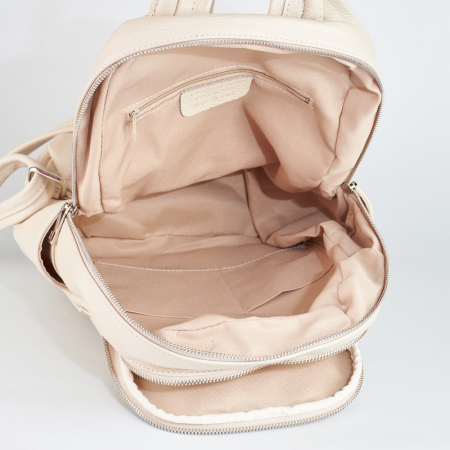 Rucsac Chelsea, din piele naturală crem, 8087 [4]