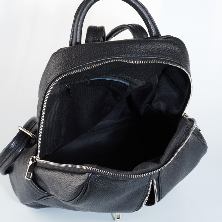 Rucsac Kelly, din piele naturală negru, 8092 [4]
