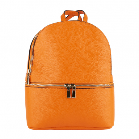 Rucsac Dalia , din piele naturală portocalie, 8101 [1]