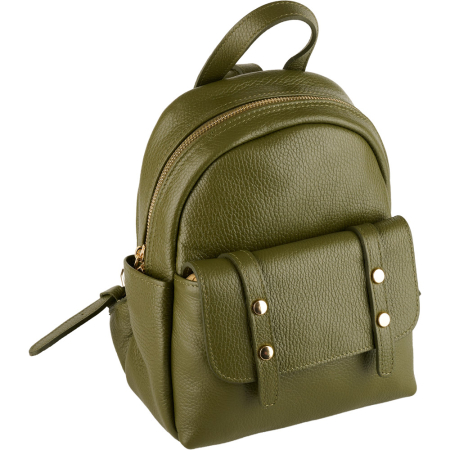 Genți Casual - Rucsac dama  Onyx din piele !00% naturala verde militar,8255