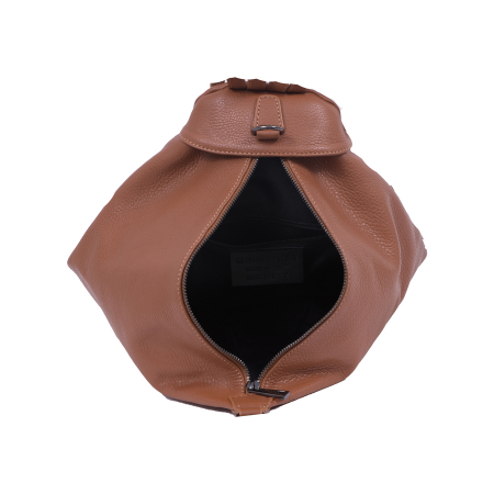 Rucsac Eda, din piele naturală maro, 8072 [4]