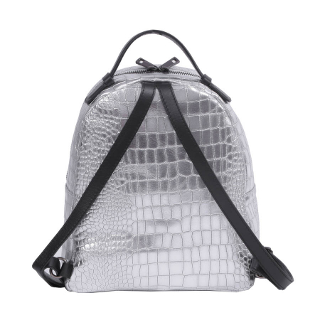 Rucsac Freya, argintiu din piele naturală 8065 [3]