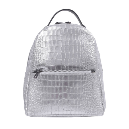 Rucsac Freya, argintiu din piele naturală 8065 [1]