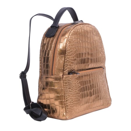 Rucsacuri Piele Naturală - Rucsac Freya, cupru sidefat din piele naturală 8065