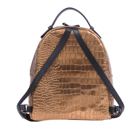 Rucsac Freya, cupru sidefat din piele naturală 8065 [3]