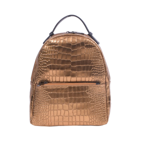 Rucsac Freya, cupru sidefat din piele naturală 8065 [1]
