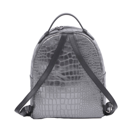 Rucsac Freya, gri din piele naturală 8065 [3]