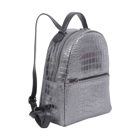 Rucsacuri Piele Naturală - Rucsac Freya, gri din piele naturală 8065