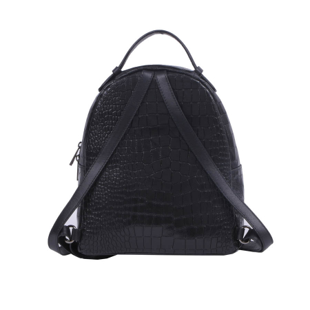 Rucsac Freya, negru din piele naturală 8065 [3]