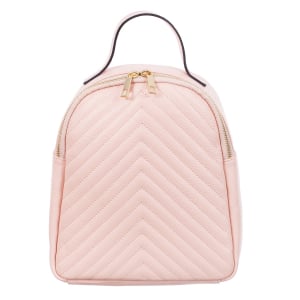 Rucsac roz din piele cu striații 8033 [1]