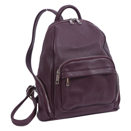 Rucsac Julia, bordeaux din piele naturală 8064 [0]