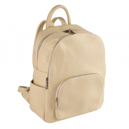 Rucsacuri Piele Naturală - Rucsac Kallya, din piele naturală crem 8162