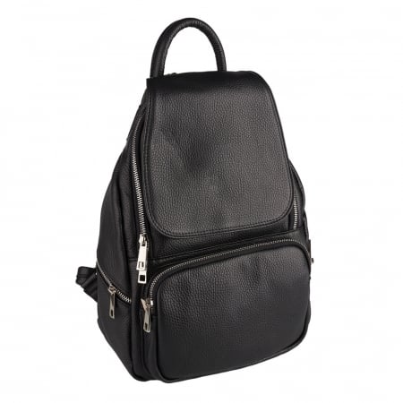 Rucsacuri Piele Naturală - Rucsac Karmela, din piele naturală negru 8193