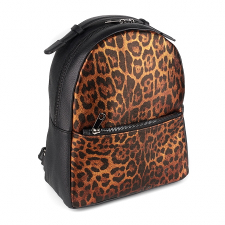 Rucsac Kriss Wild, animal print din piele naturală 8178 [0]