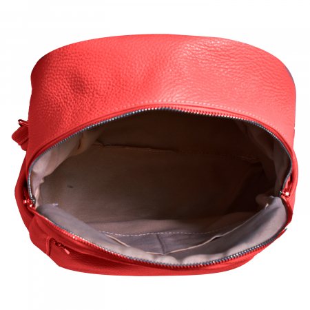 Rucsac Mabel, din piele naturală rosu 8159 [3]
