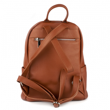 Rucsac Maysa, din piele naturală coniac, 8179 [2]