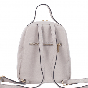 Rucsac gri din piele cu striații 8033 [2]