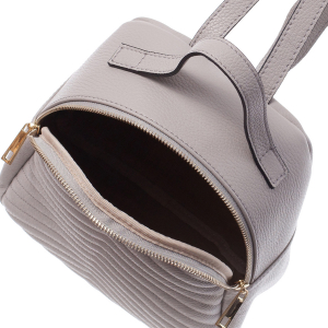 Rucsac gri din piele cu striații 8033 [3]