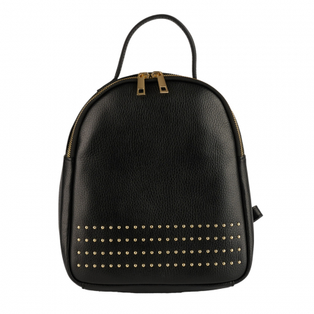 Rucsac negru din piele naturala de calitate superioara 8218 [1]