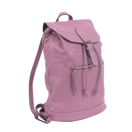 Rucsac Sidney, din piele naturală roz, 8079 [0]