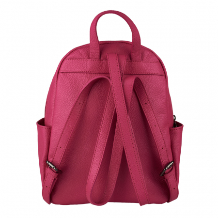 Rucsac Talida, din piele naturală magenta, 8111 [2]