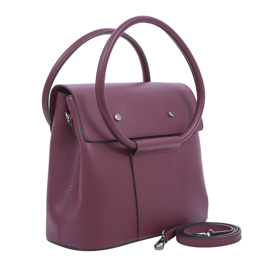 Geantă dama Angel, piele 100% naturala, bordeaux, 8056