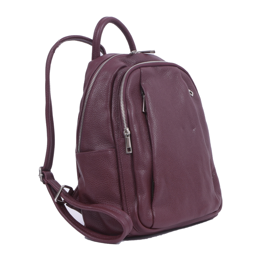 Rucsac Chelsea, din piele 100% naturală bordo, 8087