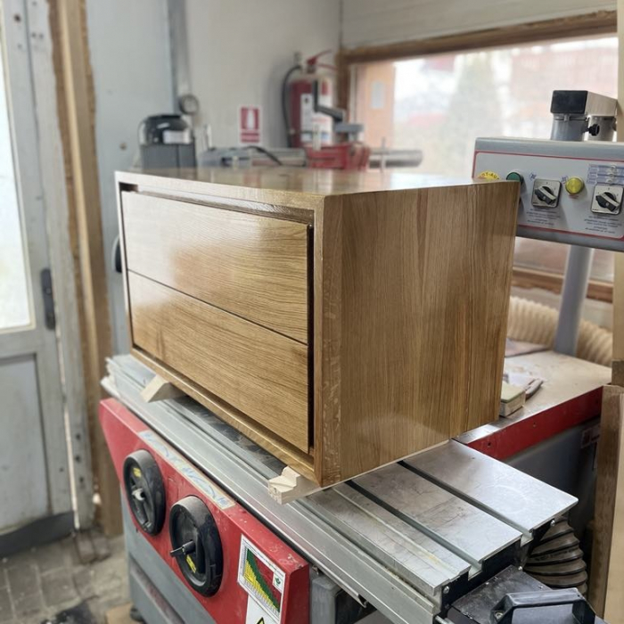 Mobilier Baie din Stejar, cu Sertar, 80 cm [2]