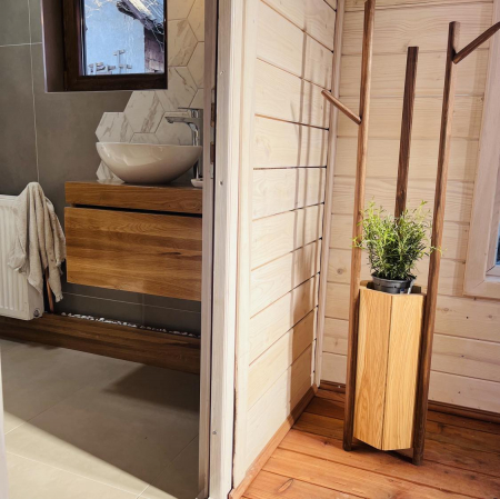 Mobilier baie  Stejar, cu Sertar, 80 cm [3]