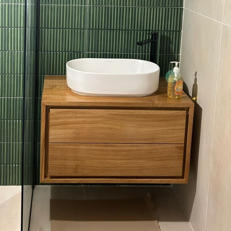 Home & Family - Mobilier Baie din Stejar, cu Sertar, 80 cm