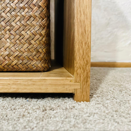 Noptieră din lemn masiv de stejar [2]